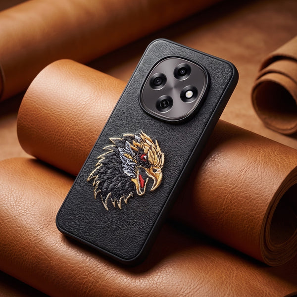 Black Leather Eagle OC Ornamented for Oppo F31 Pro