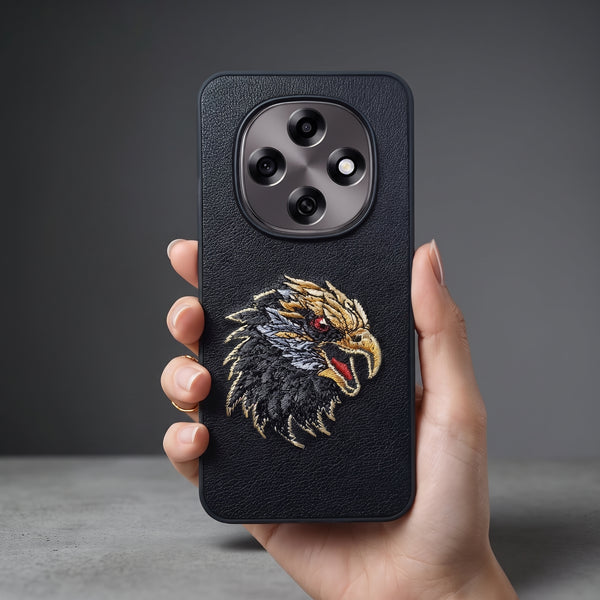 Black Leather Eagle OC Ornamented for Oppo F31 Pro