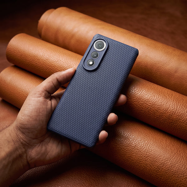 Dark Blue Line Wave Silicone Case for Tecno Pova Curve 5G