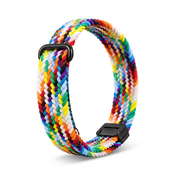 Rainbow Nylon Strap For Google Fitbit Air
