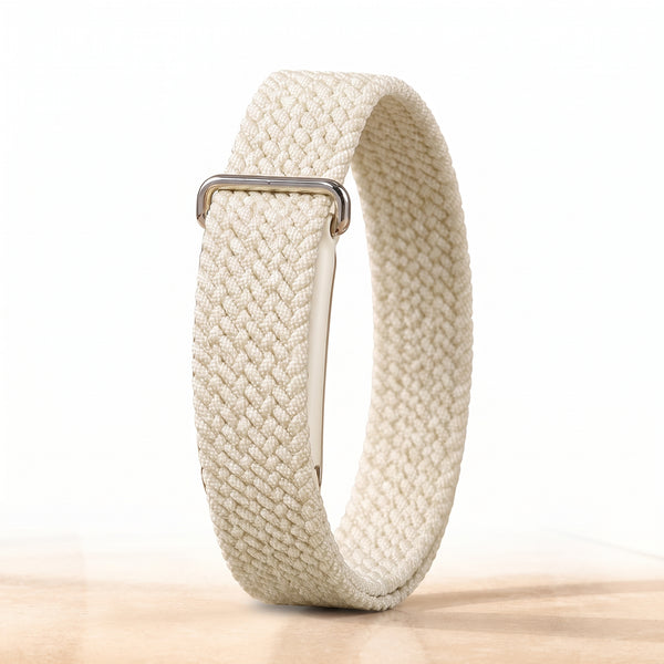 Cream Nylon Strap For Google Fitbit Air