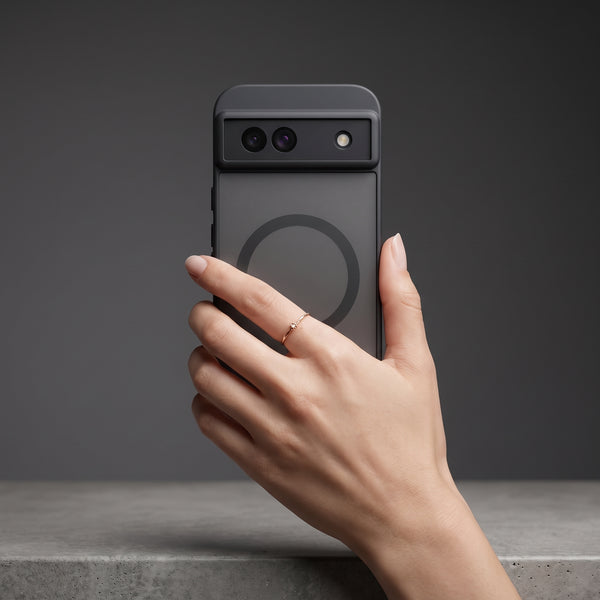 KYRON Black Matte Camera Protection Case for Google Pixel 8