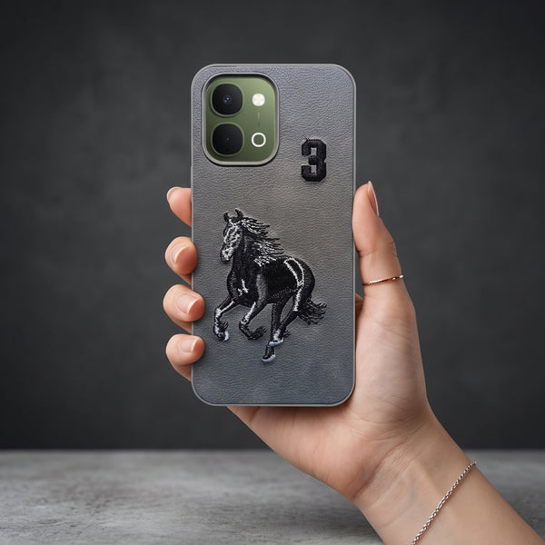 Grey Leather Horse No. 3 OC Ornamented for Vivo T5x