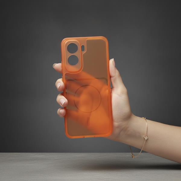 Orange Amber Silicone Case for Vivo T5 Pro