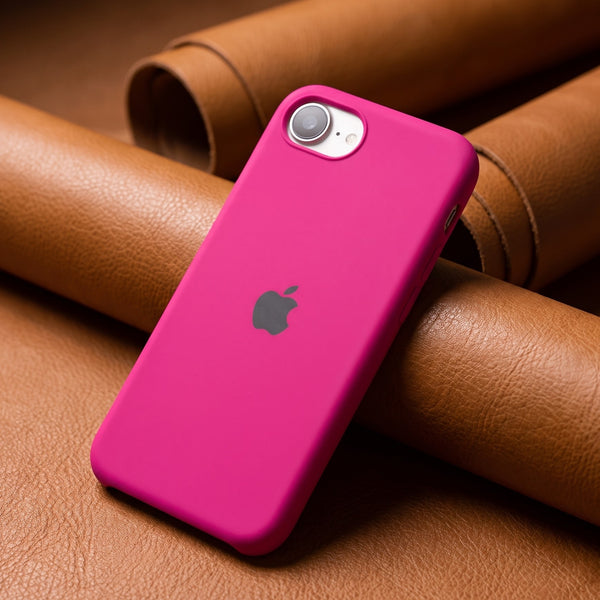 Hot pink Original Silicone case for Apple iphone 17E