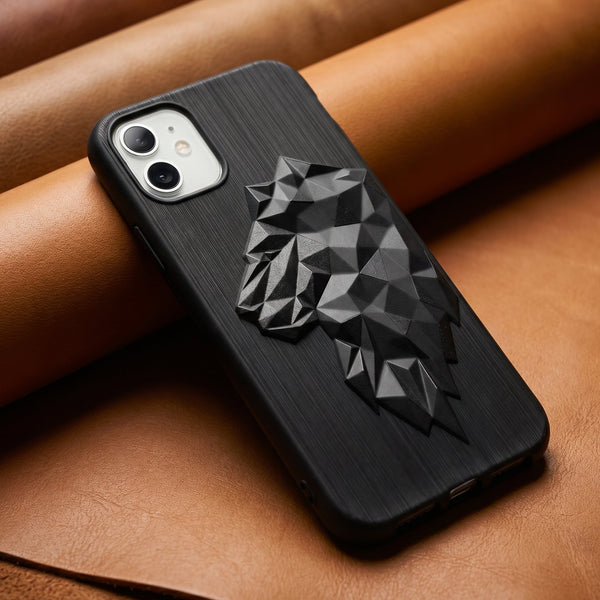 LION Engraved Silicone Case for Apple iphone 11