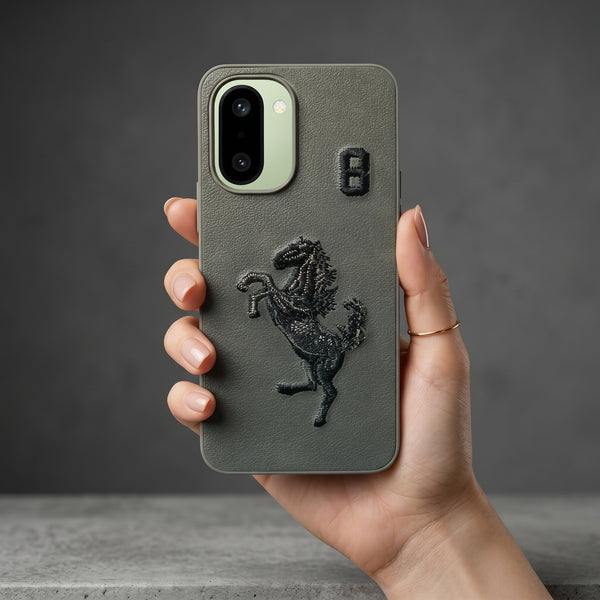 Grey Leather Horse No.8 OC Ornamented for Oneplus 15r