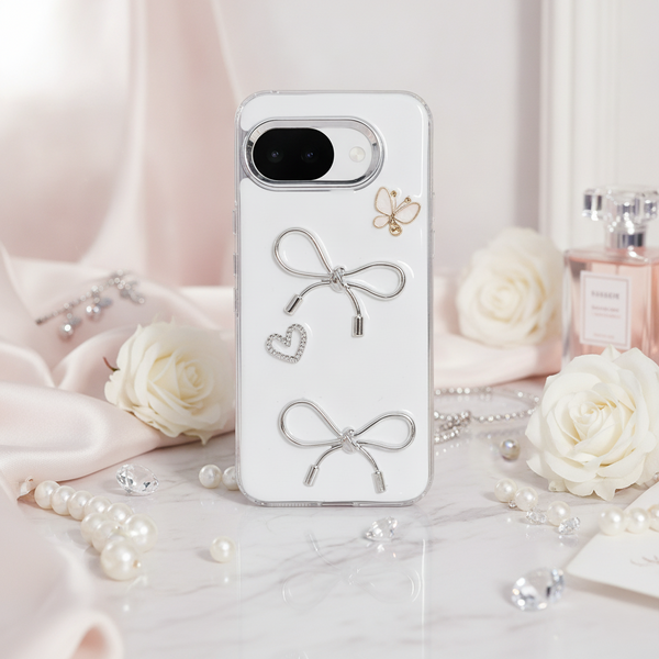 Ribbon Butterfly Silicone Hard Case for Google Pixel 10a