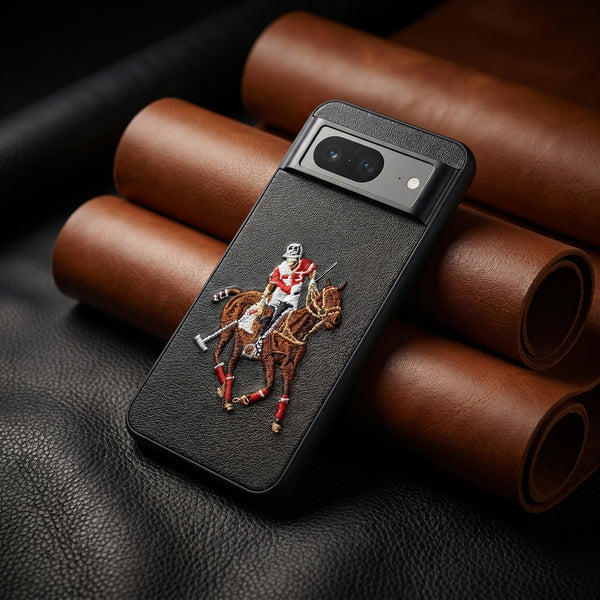Black Leather Horse Rider OC Ornamented for Google Pixel 8