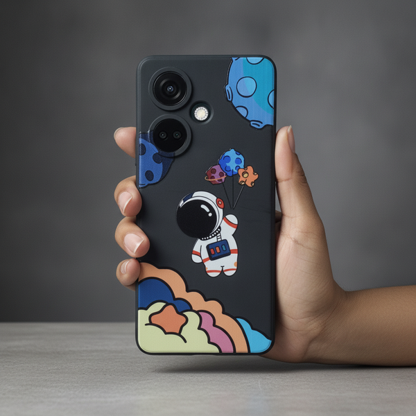 Black Baloon Astro Embossed Silicone Case for Oneplus Nord Ce 3