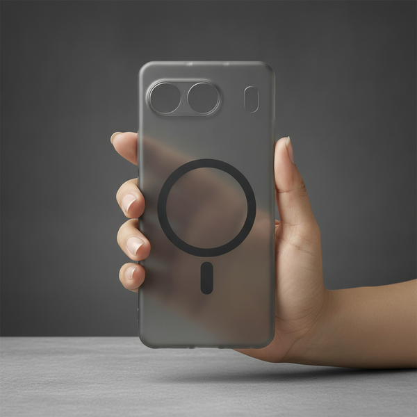 Black Paper Matte Magsafe Case for Oneplus Nord 4