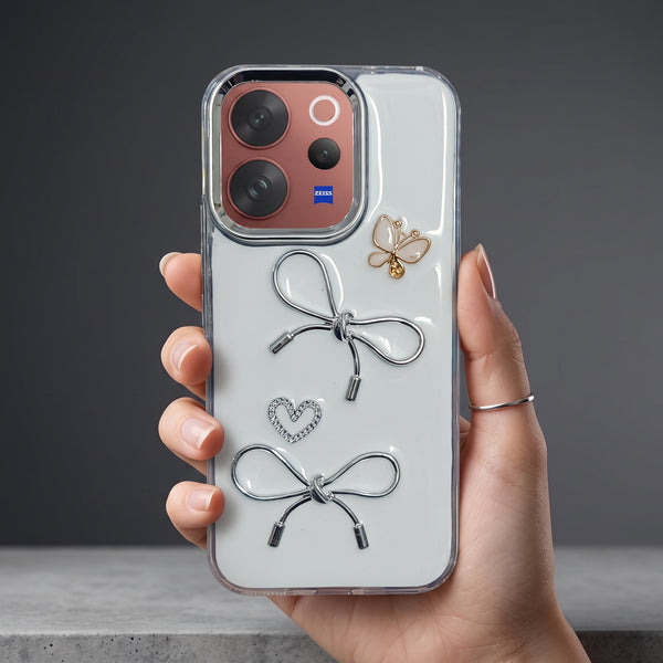 Ribbon Butterfly Silicone Hard Case for Vivo V70