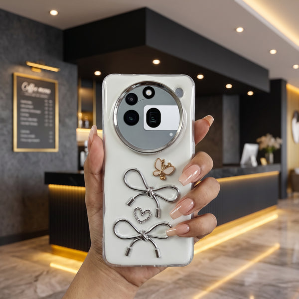 Ribbon Butterfly Silicone Hard Case for Nothing Phone 3a Pro