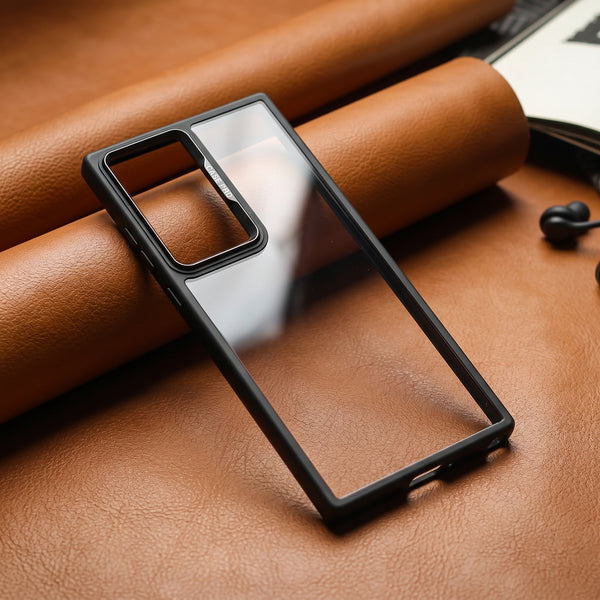 Black Lifted Transperant  Case for Samsung S23 Ultra