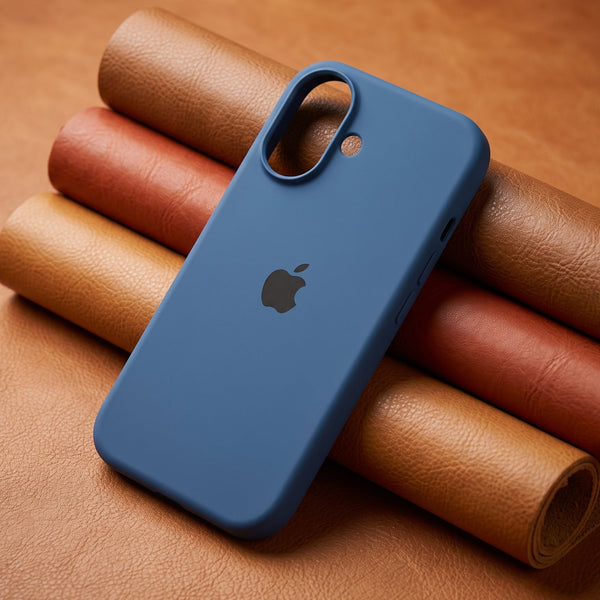 Blue Original Silicone case for Apple iphone 18