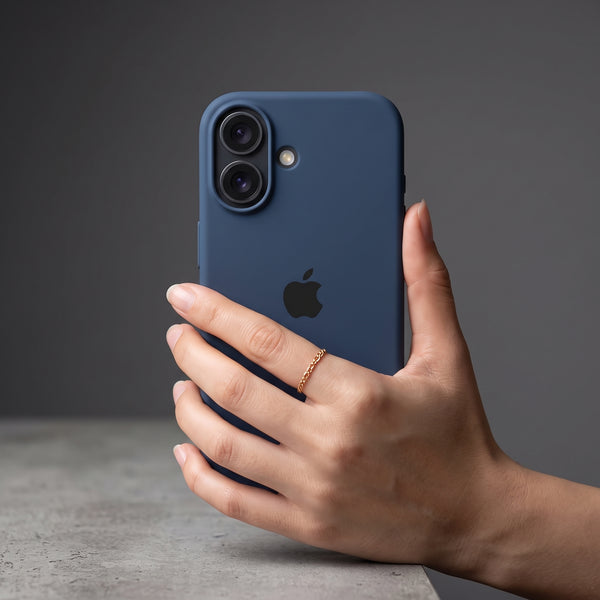 Dark Blue Original Silicone case for Apple iphone 18