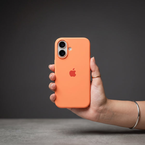 Orange Original Silicone case for Apple iphone 18