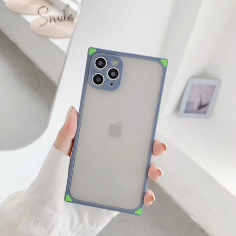 Dark Grey Square Silicone case for Apple iphone 11 pro