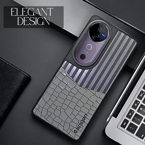 TexturGuard Grey Silicone Case for Vivo V40 Pro