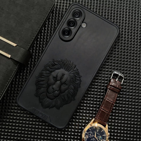 Black Royal King Silicone Case for Samsung A34