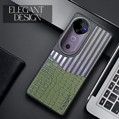 TexturGuard Green Silicone Case for Vivo V40 Pro