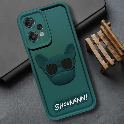 Green SHOUNENN BULLDOG Silicone case for Oneplus Nord CE 2 Lite