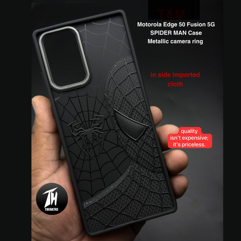 SP-Superhero Engraved logo silicon Case for Motorola Edge 50 Fusion