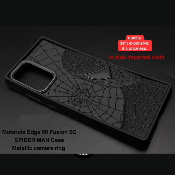 SP-Superhero Engraved logo silicon Case for Motorola Edge 50 Fusion