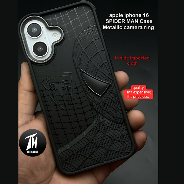 SP-Superhero Engraved logo silicon Case for Apple Iphone 16