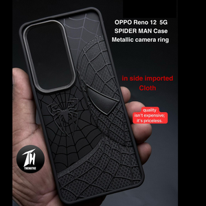 SP-Superhero Engraved logo silicon Case for Oppo Reno 12 Pro