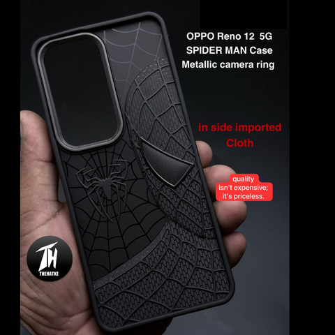 SP-Superhero Engraved logo silicon Case for Oppo Reno 12