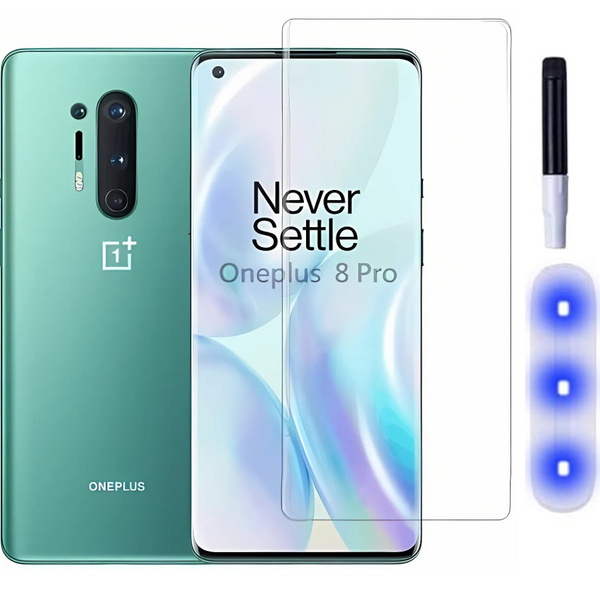 Premium UV Tempered Glass Screen Protector For Oneplus 8 Pro