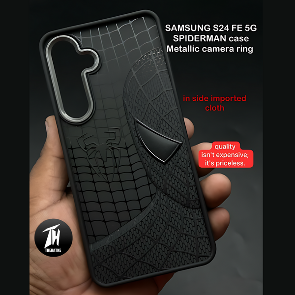 SP-Superhero Engraved logo silicon Case for Samsung S24 Fe