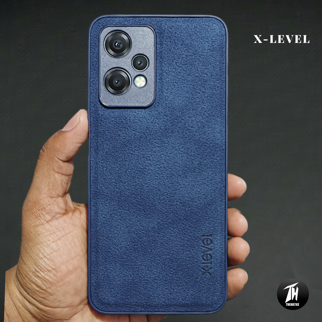 X-LEVEL Blue Leather Case for Oneplus Nord CE 2 Lite