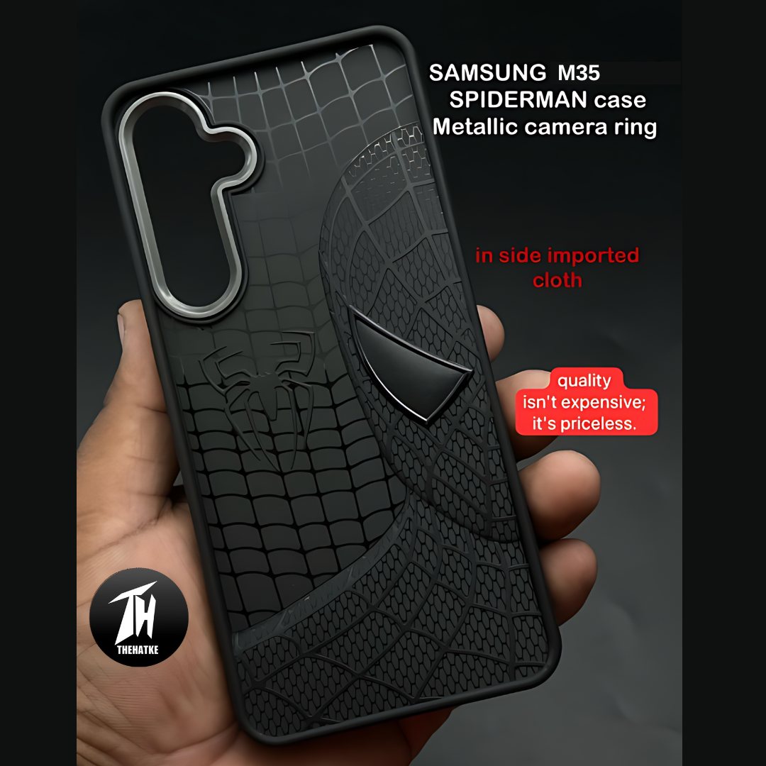 SP-Superhero Engraved logo silicon Case for Samsung M35