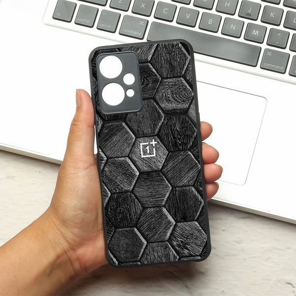HexaGrid Black metal back case for OnePlus Nord CE 2 Lite