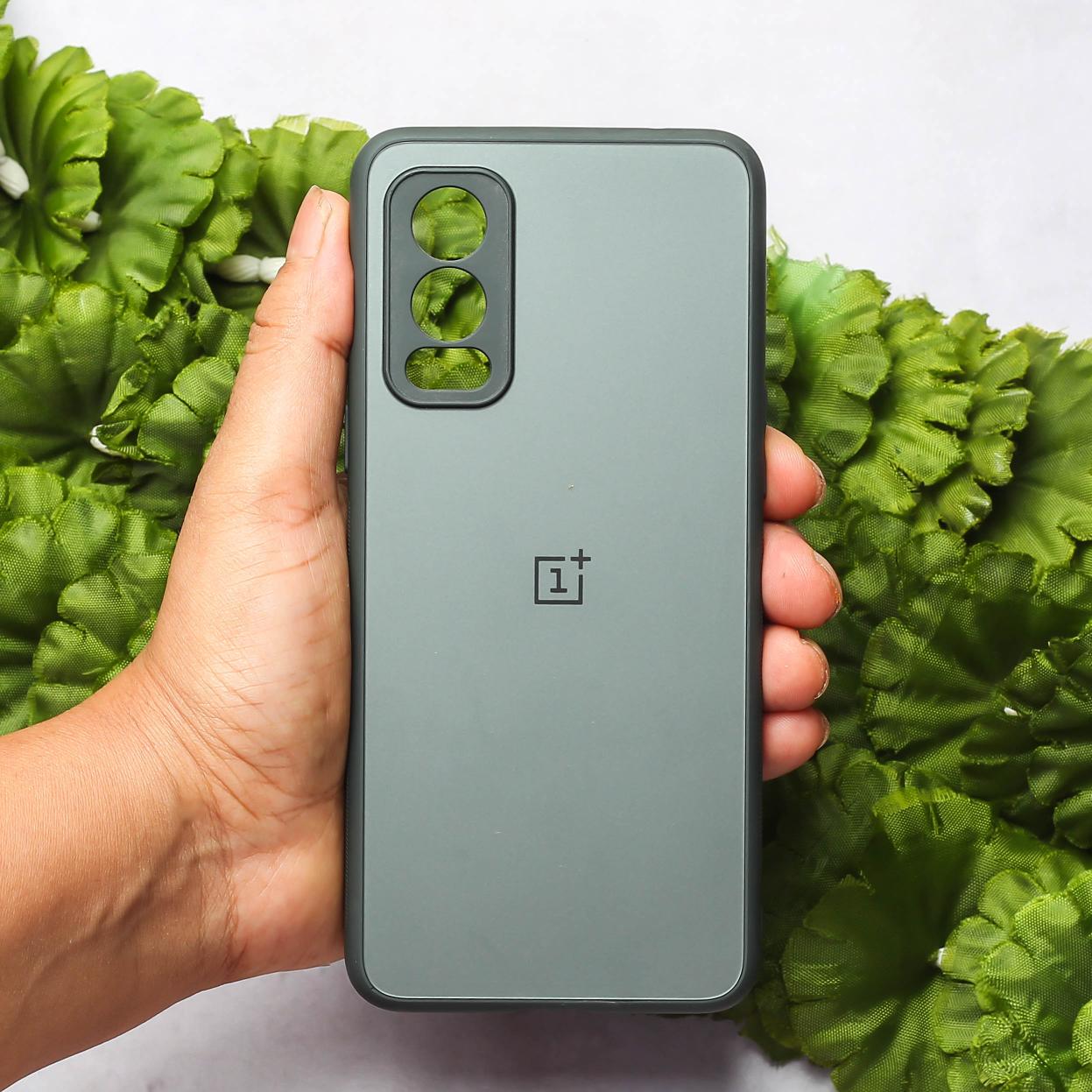 Grey Matte Fiber Silicone case for Oneplus Nord 2
