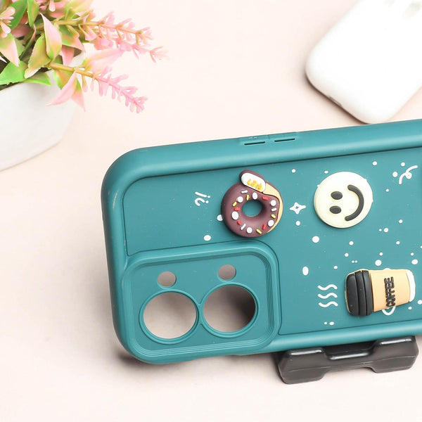 Dark Green COFFEE (ALWAYS HAPPY) Silicone case for Oneplus Nord 2T