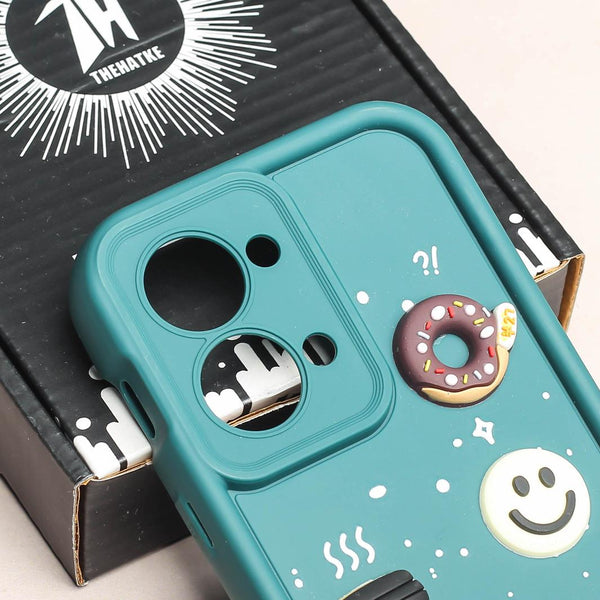 Dark Green COFFEE (ALWAYS HAPPY) Silicone case for Oneplus Nord 2T