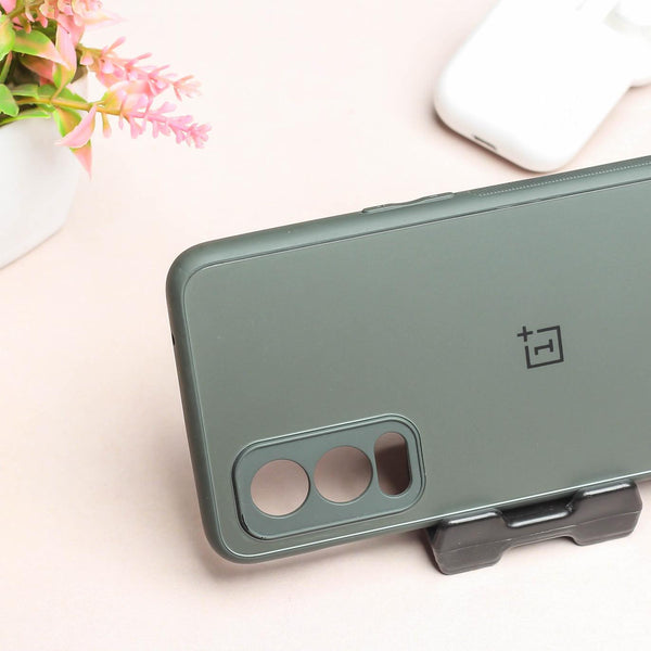 Grey Matte Fiber Silicone case for Oneplus Nord 2