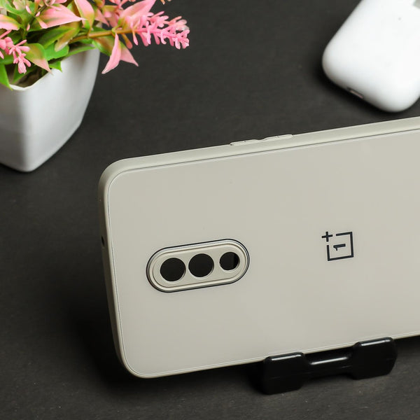 Light Brown Camera Safe mirror case for Oneplus 6T