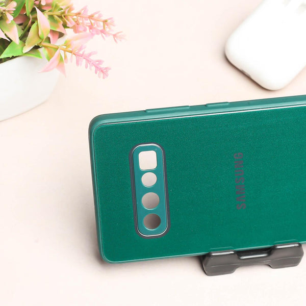 Dark Green camera Safe mirror case for Samsung S10 Plus