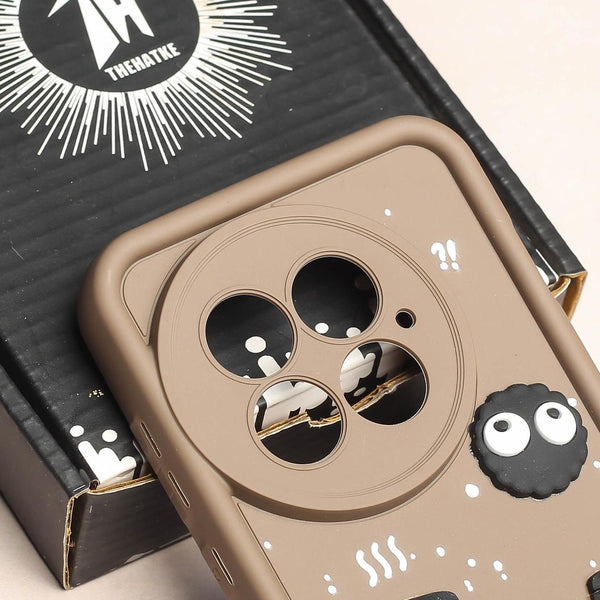 Brown COFFEE (ALWAYS HAPPY) Silicone case for Oneplus 13
