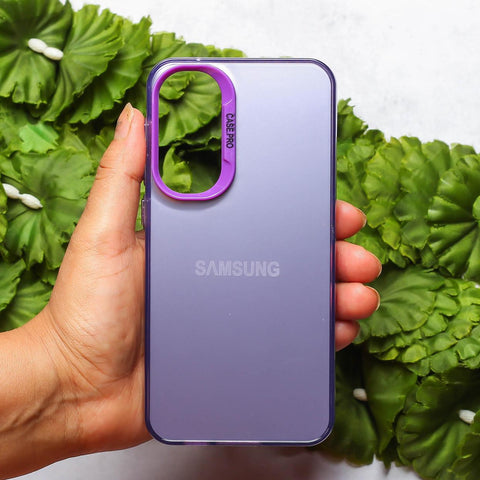 Purple Rgiem Slim Slicone Non-Yellowing Protective Case for Samsung S21 Fe