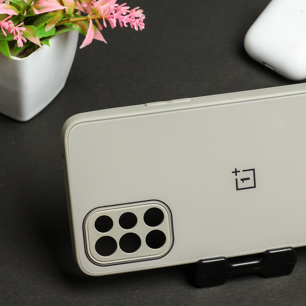 Light Brown Camera Safe mirror case for Oneplus 8T