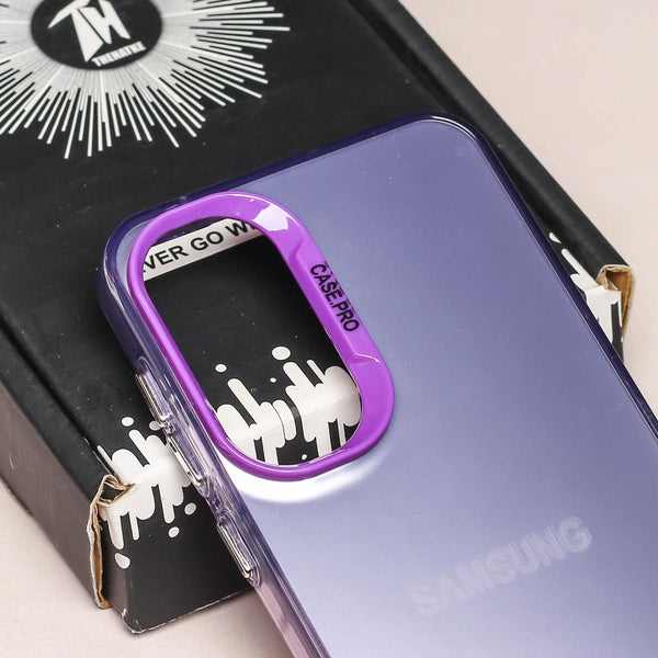 Purple Rgiem Slim Slicone Non-Yellowing Protective Case for Samsung S21 Fe