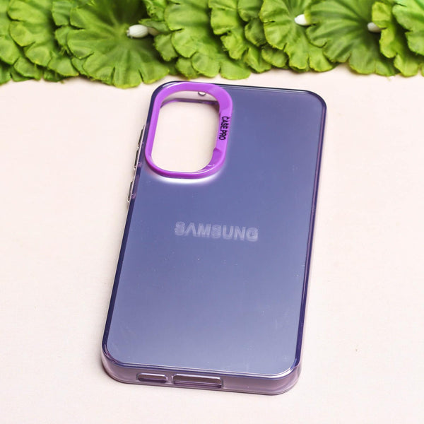 Purple Rgiem Slim Slicone Non-Yellowing Protective Case for Samsung S21 Fe