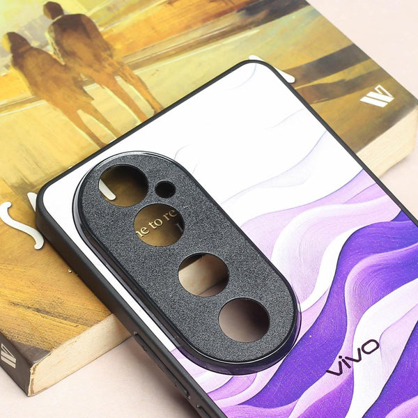 Purple Crest metal back case for Vivo V40