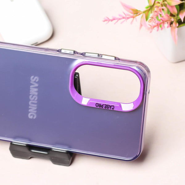 Purple Rgiem Slim Slicone Non-Yellowing Protective Case for Samsung S21 Fe