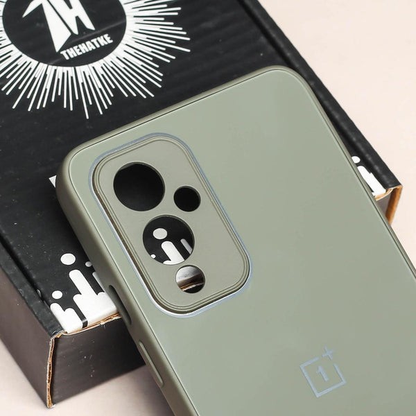 Olive Green camera Safe mirror case for Oneplus 9
